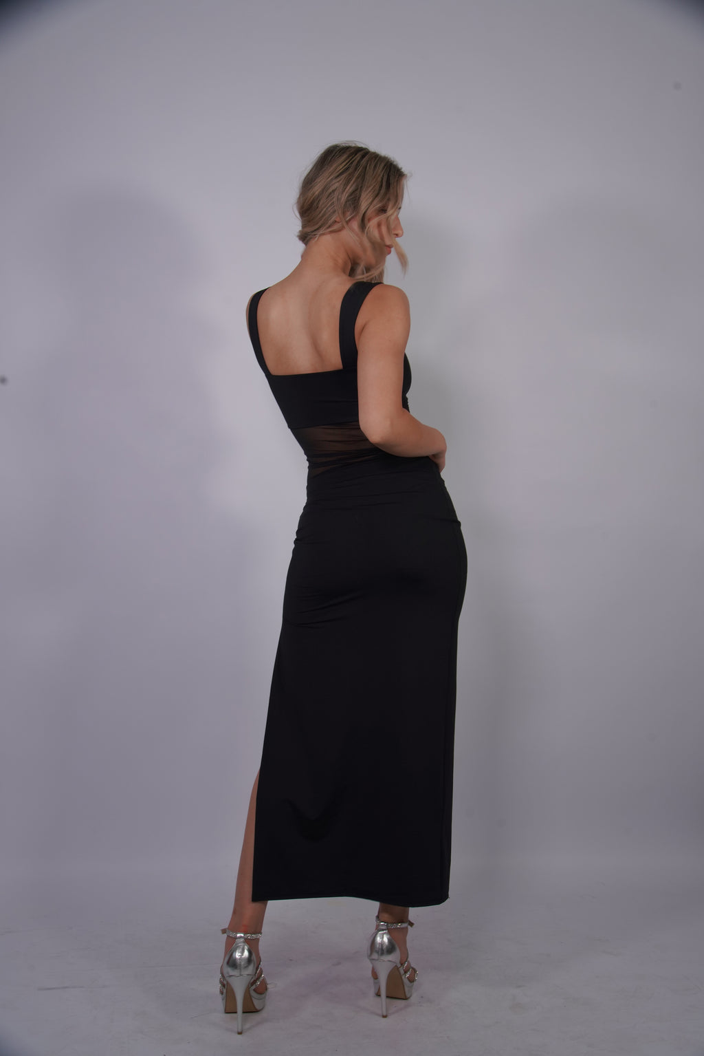 TULLE MAXI DRESS