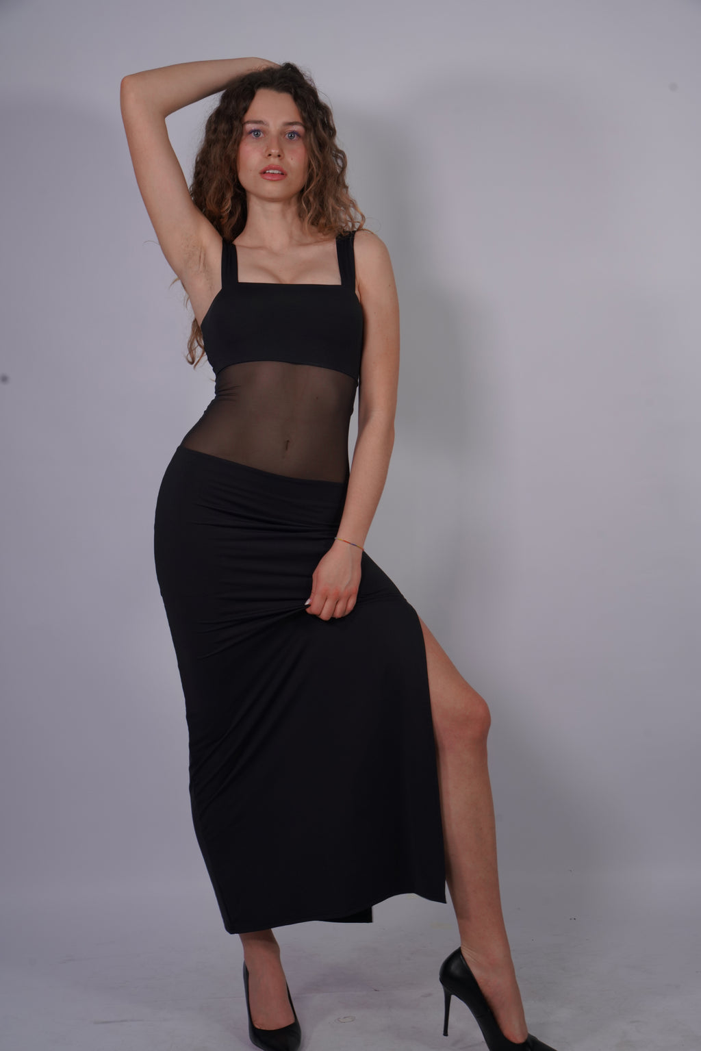 TULLE MAXI DRESS