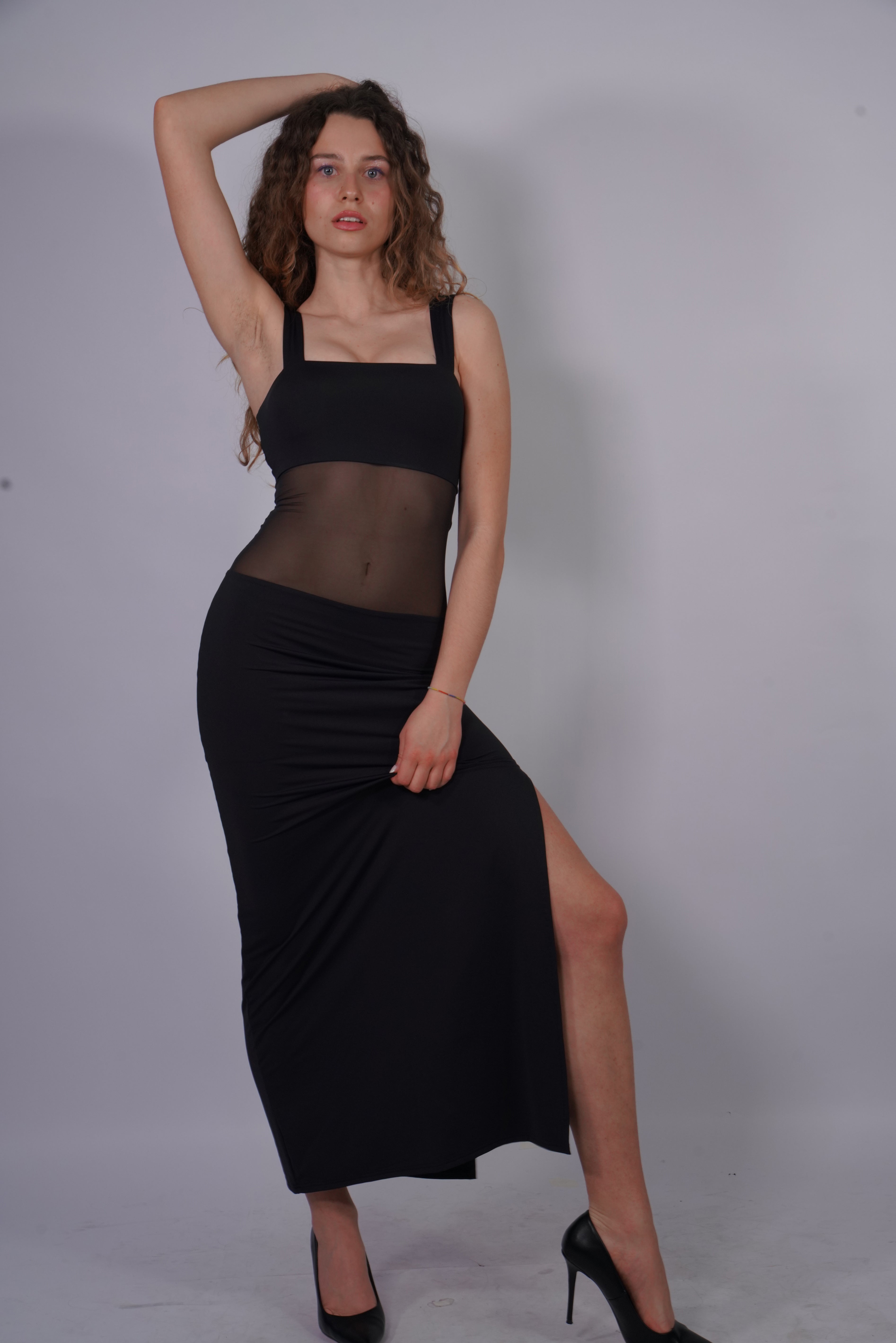 TULLE MAXI DRESS