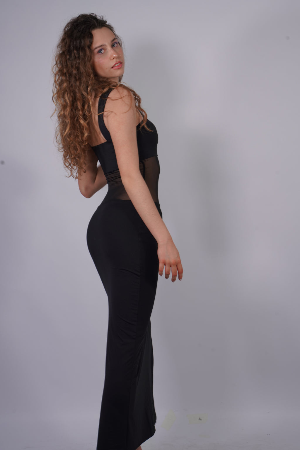 TULLE MAXI DRESS