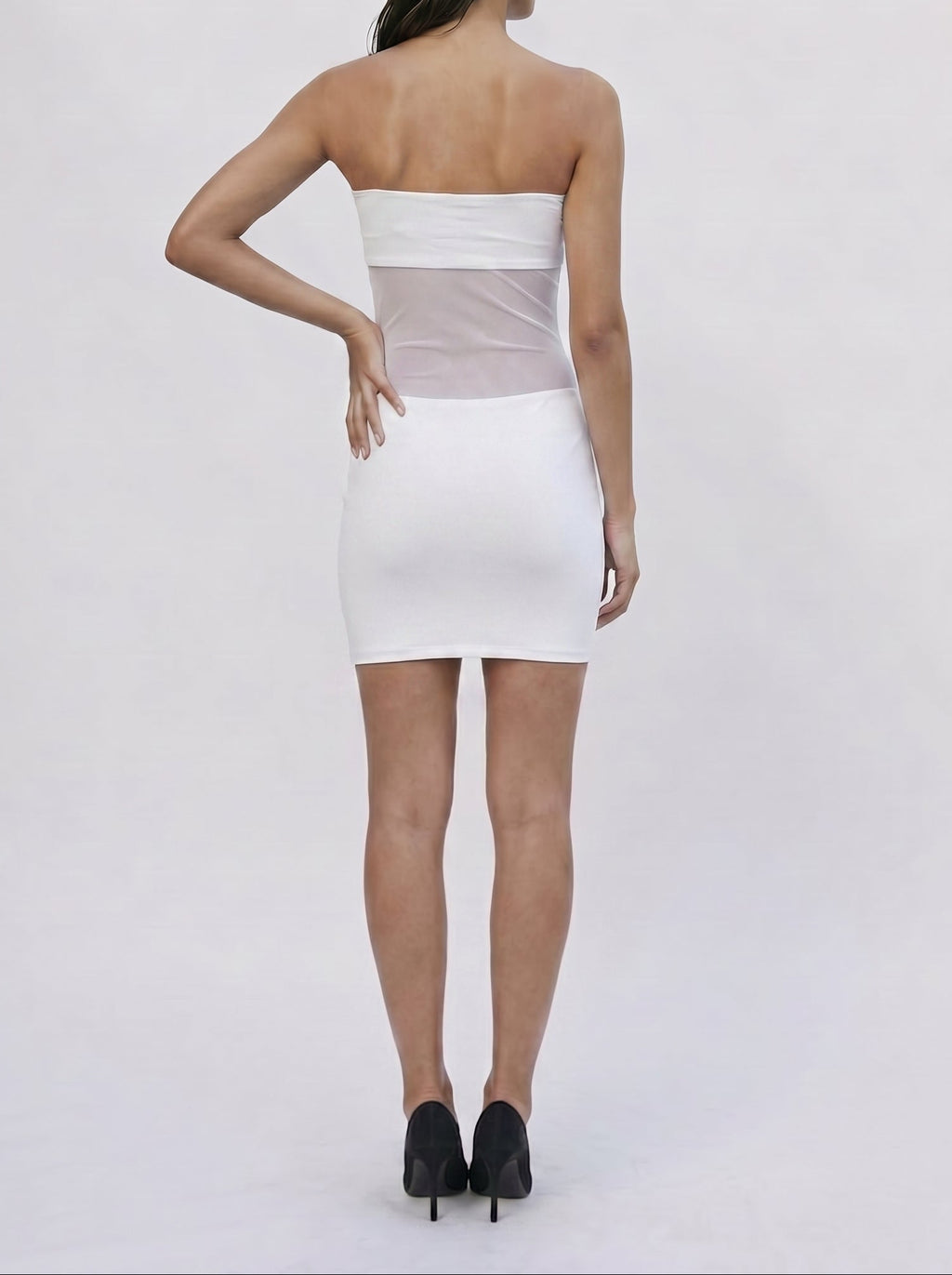 TULLE MINI DRESS BIANCO