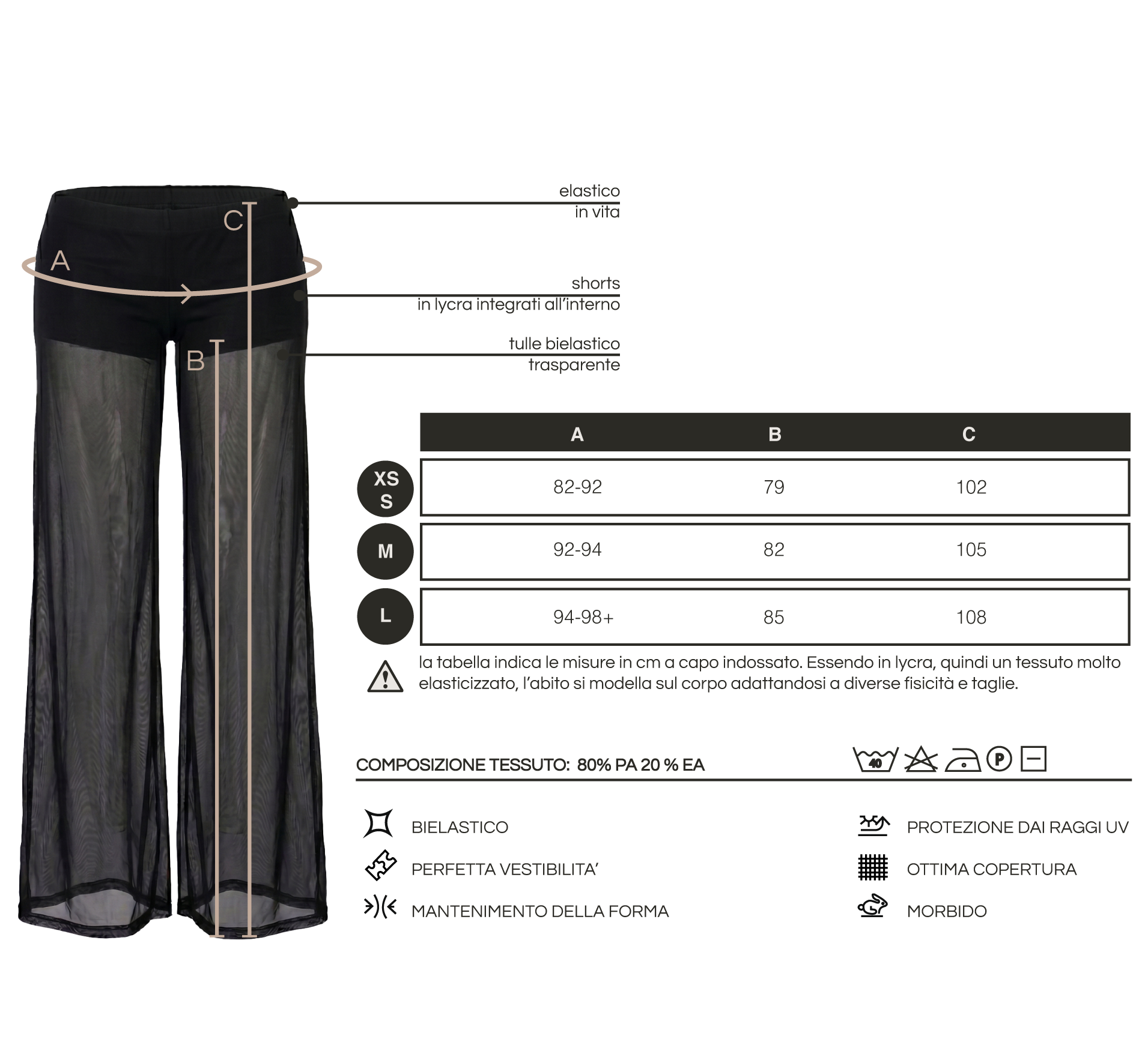PANTALONI TULLE