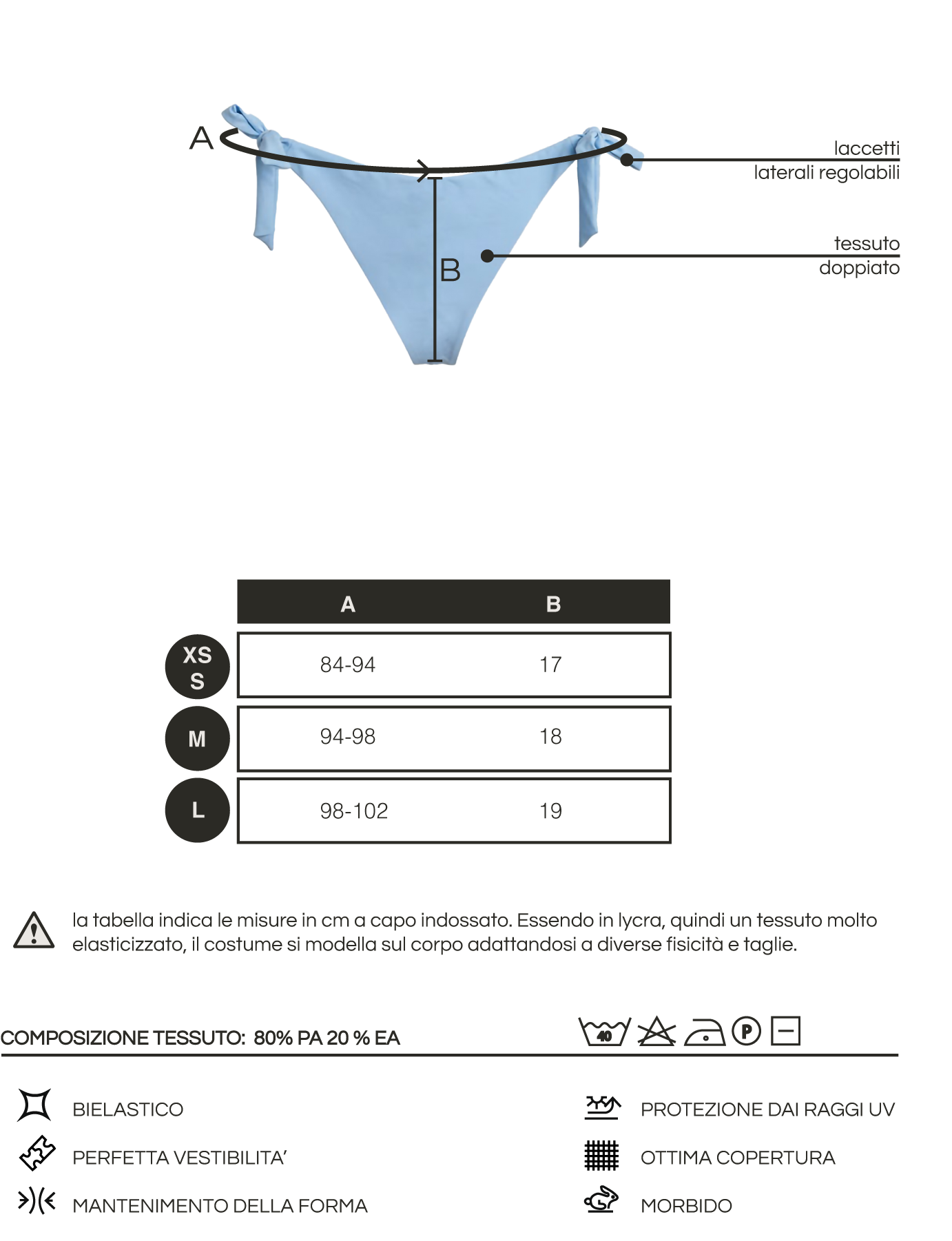 SLIP BRASILIANA AZZURRO