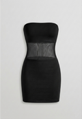 TULLE MINI DRESS NERO